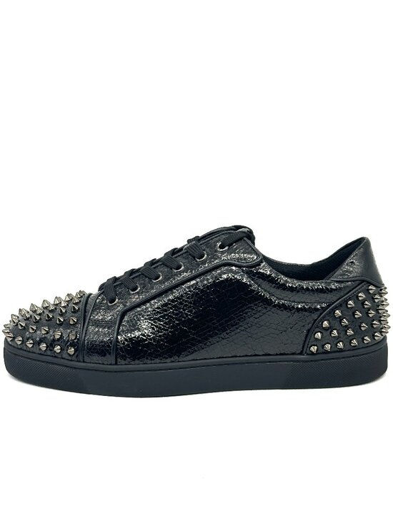 Christian Louboutin SEAVASTE 2 ORLATO Spikes Studded Crackled Sneakers Trainers main image 2